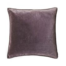 Chocolate Stonewashed Velvet Cushion by Biggie Best